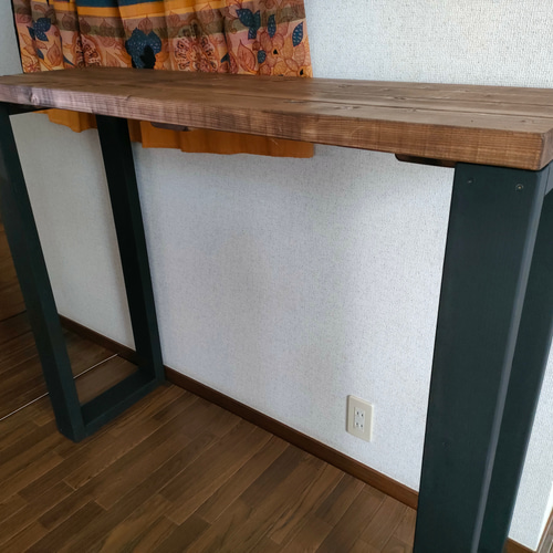 贈り物 重厚＆男前】120×36×70 カウンターテーブル《ウォールナット カウンターテーブル・ハイテーブル
