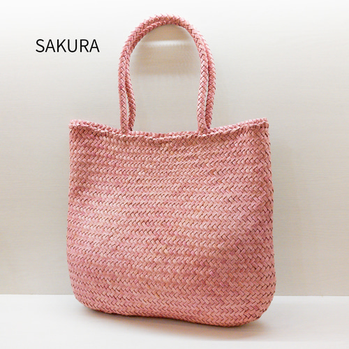 ☆新色追加【ヤギ革】丸編みメッシュトートバッグ ラウンドタイプ<7色