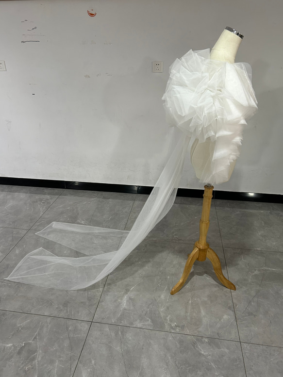 人気上昇！ホワイト トップス ソフトチュール フランス風 可愛い 結婚式 結婚式 XL ドレス