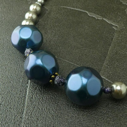 美品☆Zhor&Nema ネイビー 大粒ビジュー付きポンチョ ビーズ 高級感 ポンチョ レディース マフラー ストール フード付き ポンチョ