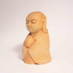 木彫刻 小さな仏像 『 地蔵菩薩 』オリジナル　ハンドメイド 仏像彫刻 2枚目の画像