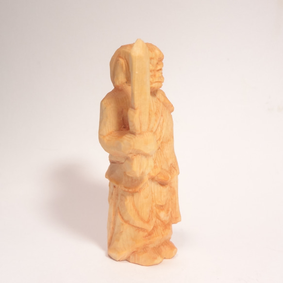 木彫刻 小さな仏像 『 不動明王 立像 』オリジナル　ハンドメイド 仏像彫刻 3枚目の画像