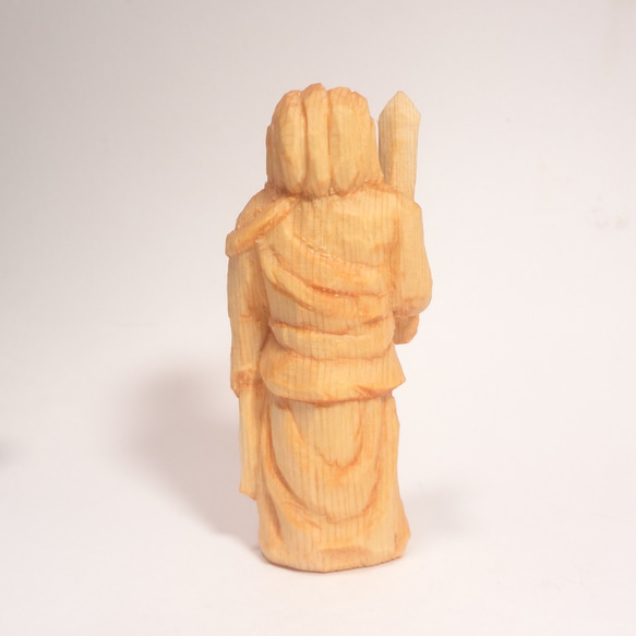 木彫刻 小さな仏像 『 不動明王 立像 』オリジナル　ハンドメイド 仏像彫刻 4枚目の画像