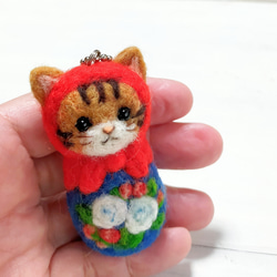 ◾羊毛フェルトの小さな子猫(折れ耳猫・三毛猫) 猫グッズ 猫雑貨