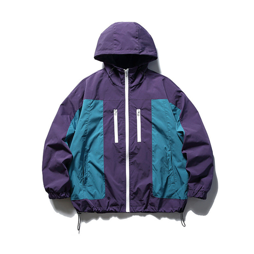 ナイロンジャケット フード付き 紫 緑 楽天市場】90s □ ピエール カルダン マルチカラー 切替 ライナー付き
