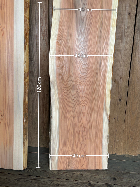 テーブル天板 一枚板 吉野杉 オーダー品 1枚目の画像