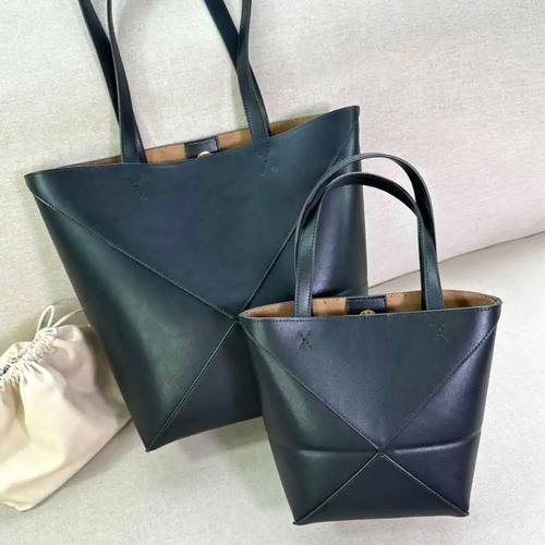 折りたたみ　オリーブ色 牛革トートバッグ 26x15x31cm 折り畳み可能 牛革バッグ ハンドバッグ トートバッグ ビジネス