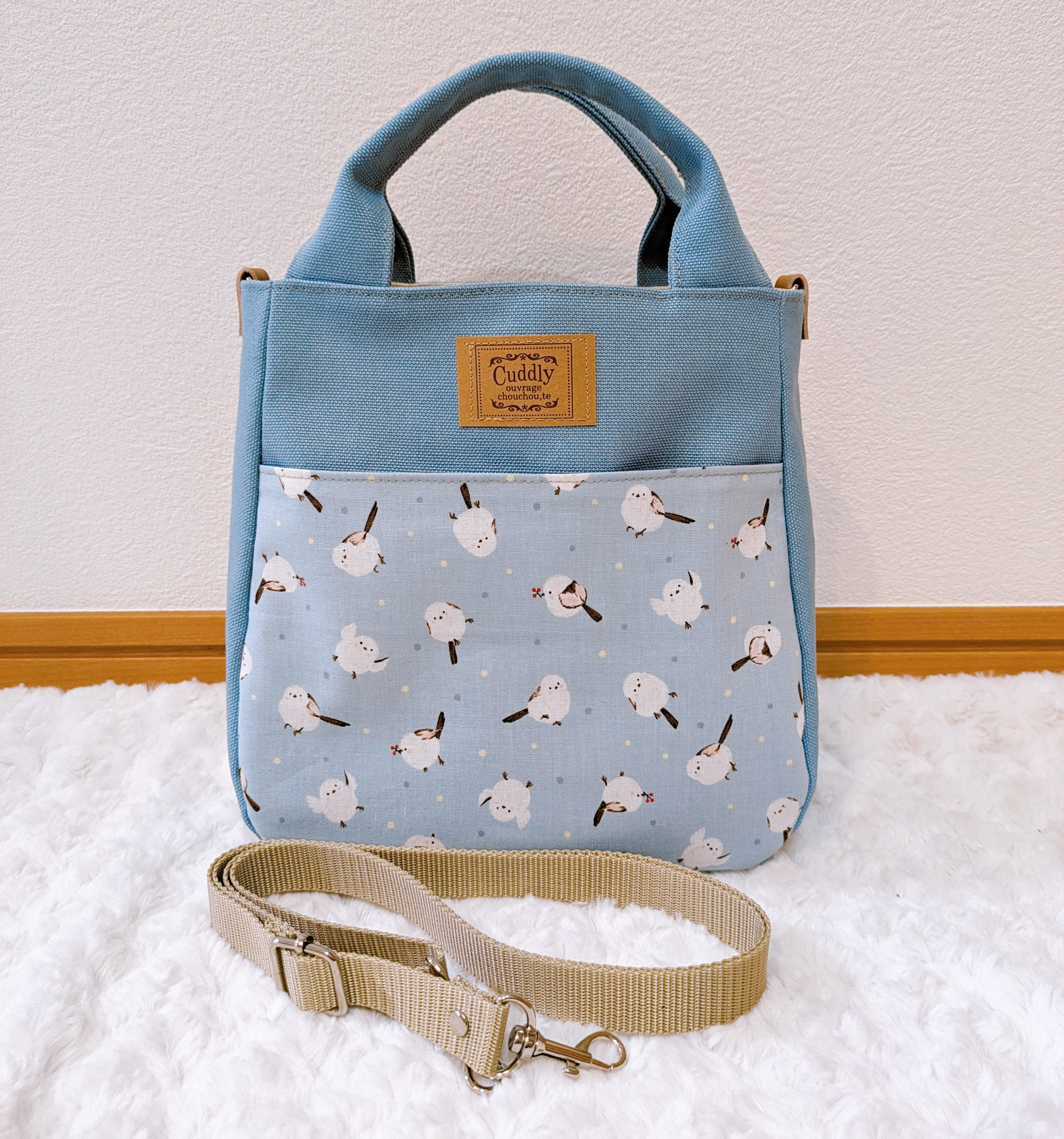 ハンドメイド•ショルダーバッグ•ポシェット•大人可愛い•ドット柄 ち*え様
