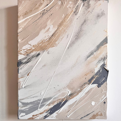 UNIVERSE - キャンバス インテリア アート 絵画 シンプル ベージュ