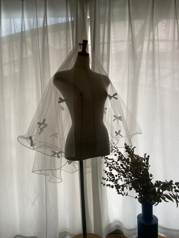 《Ribbon veil 》オーダーベール 9枚目の画像