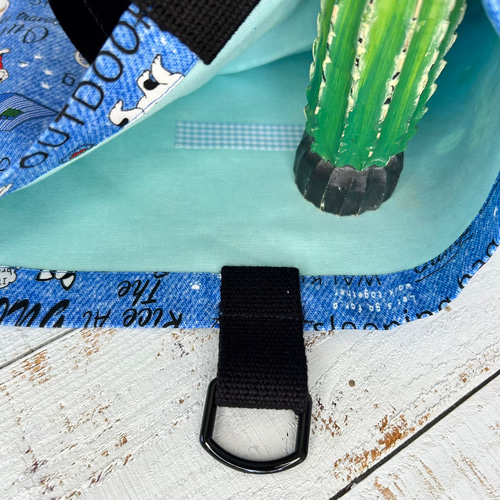 キャンプギア×フレンチブルドッグ柄☆入園入学4点セット 男の子