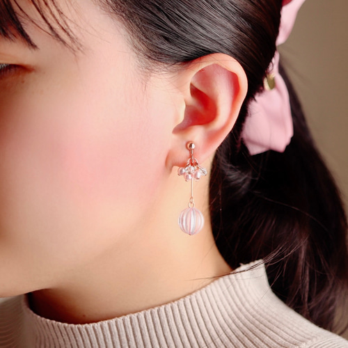 ピアス10点。リングピアス☆サクラ☆春ピアス☆ハンドメイドピアス ピアス10点。リングピアス☆サクラ☆春ピアス☆ハンドメイドピアス