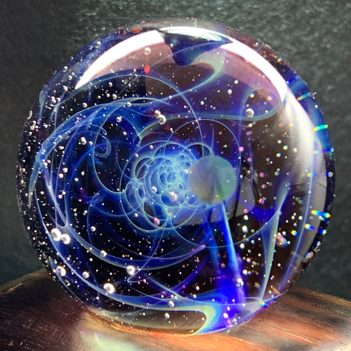 宇宙モチーフガラス 瑠璃-036 その他インテリア雑貨 One