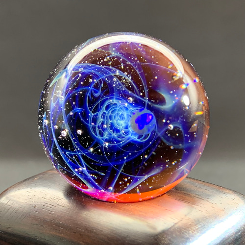 宇宙モチーフガラス 瑠璃-036 その他インテリア雑貨 One