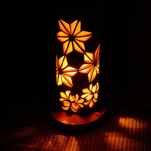 竹灯り・竹あかり・竹灯籠・竹灯篭・竹ランプ 繊細彫り～～ 癒しの灯り★華流★～～ 竹灯り・竹あかり・竹灯籠・竹灯篭・竹ランプ 繊細彫り～～ 癒し