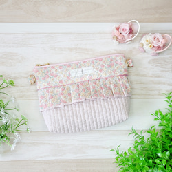 ムーンモス✩.*˚フリルバッグ ポーチ ムーンモス✩.*˚フリルバッグ ポーチ ムーンモス✩.*˚フリルバッグ