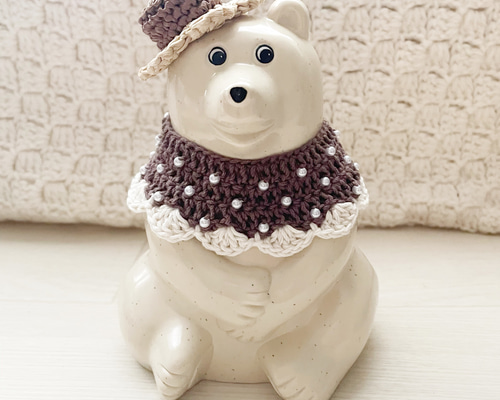 しろくま貯金箱麦わら帽子2点セット