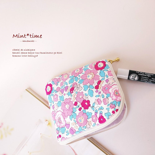 バッグにぽい♪小さくても頼りになるポーチ ミニL字ファスナーポーチ