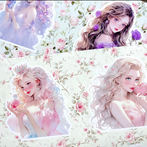 DP43】デザインペーパー フローラル プリンセス コラージュシート 包装