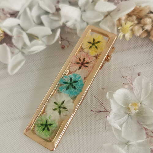 セット販売】押し花ヘアアクセサリー ヘアゴム ヘアクリップ セット販売】押し花ヘアアクセサリー ヘアゴム ヘアクリップ