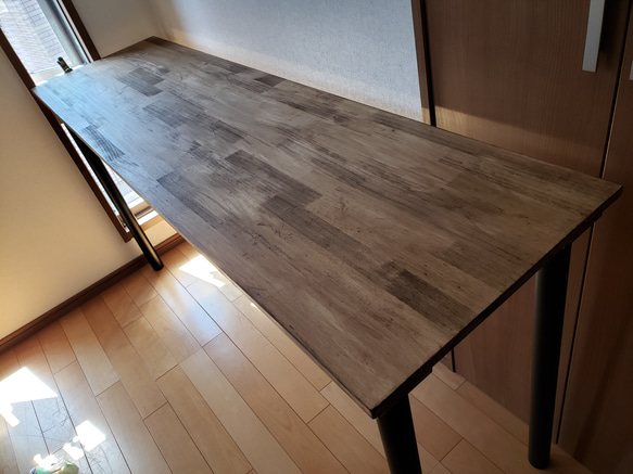 【オーダーメイド】147✕35 H90　 ロングカウンターテーブル　無垢材 3枚目の画像