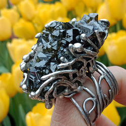 閃鋅礦原礦手工銀戒純銀戒指 ~「To Be」~  Sphalerite Mineral Silver Ring 第10張的照片