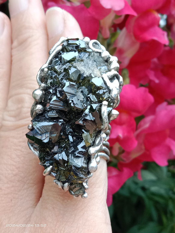 閃鋅礦原礦手工銀戒純銀戒指 ~「To Be」~  Sphalerite Mineral Silver Ring 第11張的照片