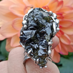 閃鋅礦原礦手工銀戒純銀戒指 ~「To Be」~  Sphalerite Mineral Silver Ring 第18張的照片