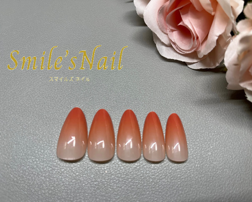 新品&5枚使用　DIAMI グラデーション　チップ　2個セット No.02 グラデーションネイル ネイルチップ（つけ爪） Smile's
