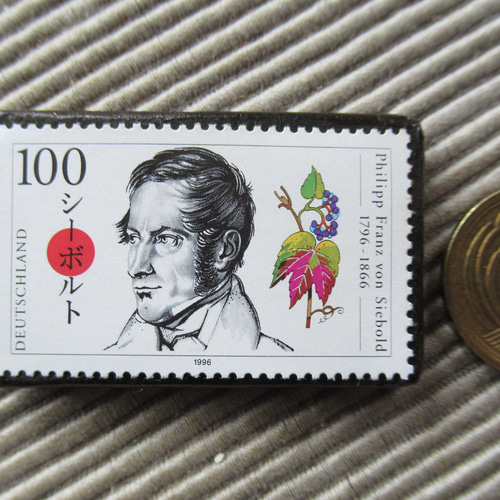 ドイツ シーボルト切手ブローチ9500 ブローチ Yukio TANZAWA 通販