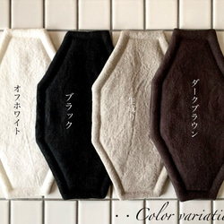 オクトゴナルカトラリーマット(L) ベルギーリネン　おやつマット　テーブルマット　八角形　おうちカフェ　コースター 3枚目の画像