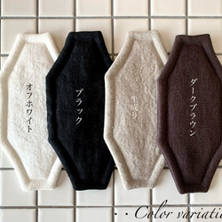 オクトゴナルカトラリーマット(M) ベルギーリネン　おやつマット　テーブルマット　八角形　おうちカフェ　コースター 4枚目の画像