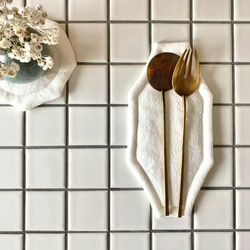 オクトゴナルカトラリーマット(M) ベルギーリネン　おやつマット　テーブルマット　八角形　おうちカフェ　コースター 5枚目の画像