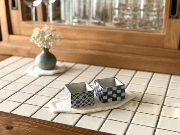 オクトゴナルカトラリーマット(M) ベルギーリネン　おやつマット　テーブルマット　八角形　おうちカフェ　コースター 12枚目の画像