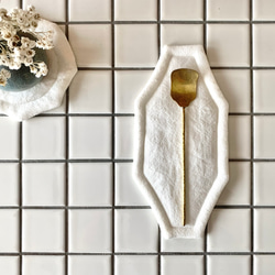 オクトゴナルカトラリーマット(M) ベルギーリネン　おやつマット　テーブルマット　八角形　おうちカフェ　コースター 8枚目の画像