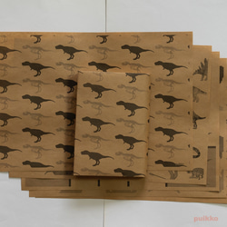 紙製ブックカバー　恐竜柄2 1枚目の画像