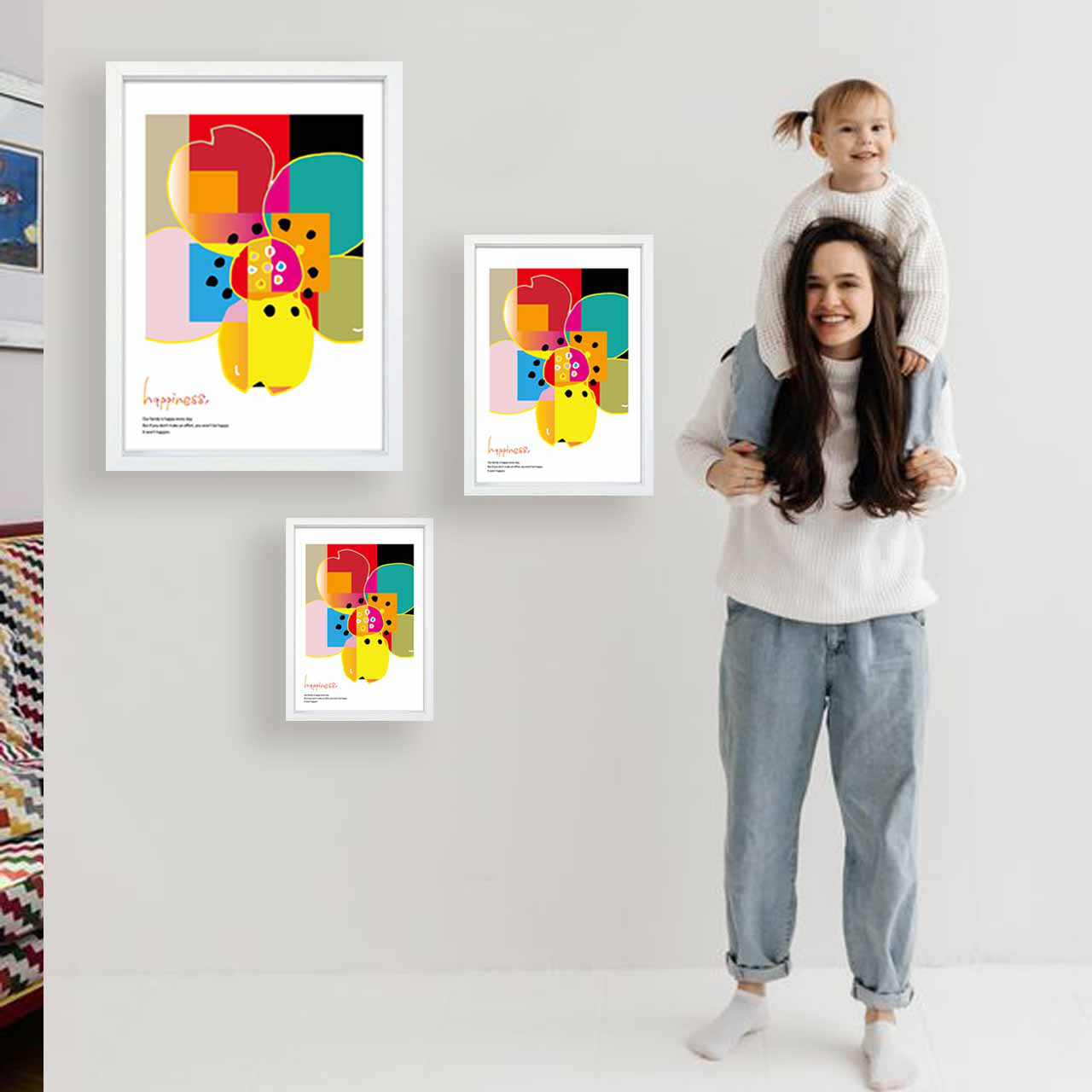 フラワーモダン　花　イラスト　ポスター　A4 A3 A2 A1　アート  　アートポスター　sei検索新着順　2494