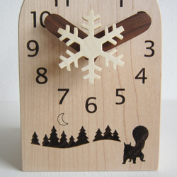 冬の想い出　卓上時計 4枚目の画像