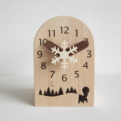 冬の想い出　卓上時計 1枚目の画像