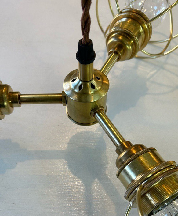 marine lamp 3 light chandelire  (NIS-017) マリンランプシャンデリア 5枚目の画像