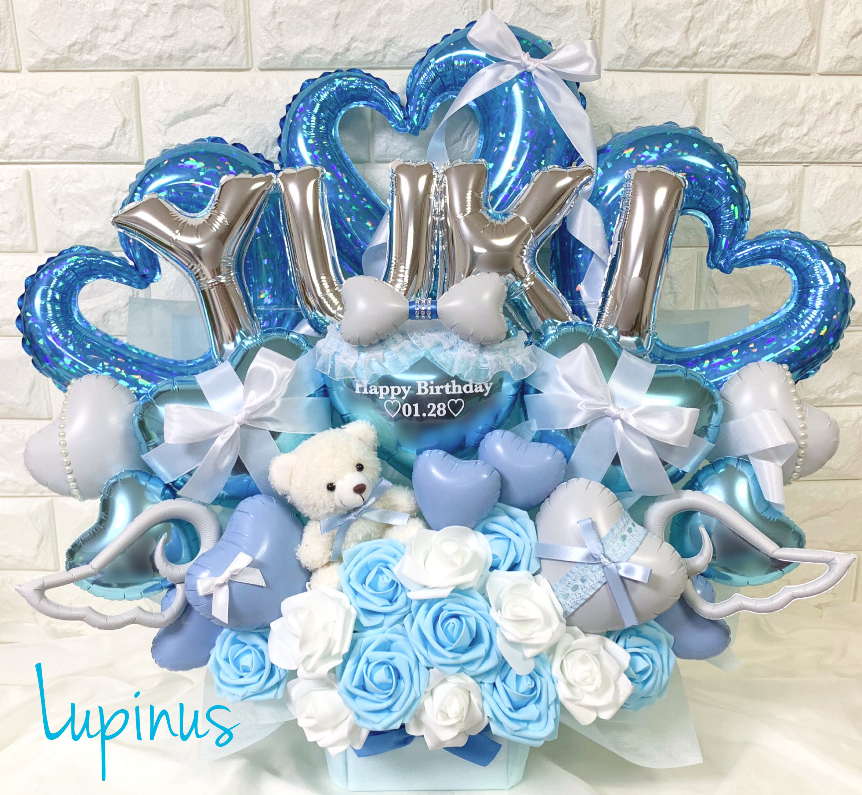 【推し活】バルーンアレンジ 4文字 推し活 生誕祭 誕生祭 卒業式 成人式