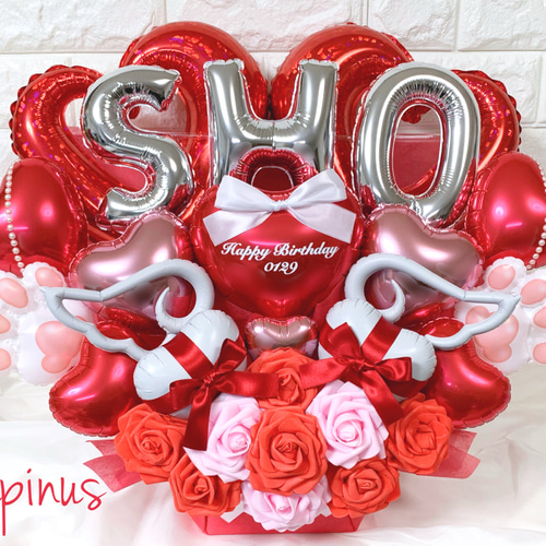 推し活】バルーンアレンジ 3文字 生誕祭 誕生祭 推し活 卒業式 成人式