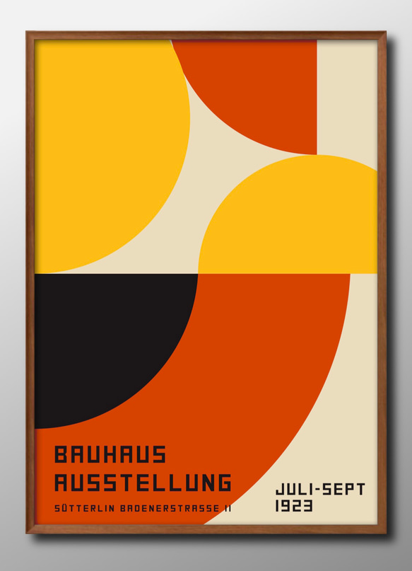 9111■アートポスター　絵画　A3サイズ『バウハウス　BAUHAUS』イラスト　デザイン　上級マット紙　北欧 1枚目の画像