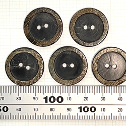 <送料無料>  水牛の角ボタンC0 45 2枚目の画像