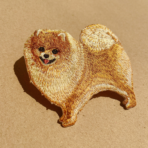 ワッペン 刺繍ワッペン アイロンワッペン ポメラニアン プレゼント