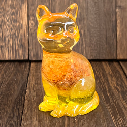 1点もの】猫 オルゴナイト シトリン 置物 豊かさ お金の運気UP その他