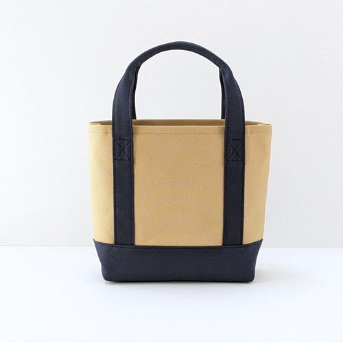 美品　トートバッグ ネイビー/ベージュ　並行輸入品 LIZDAYS トートバッグ レディース キャンバス 通勤 通学 a4 軽量