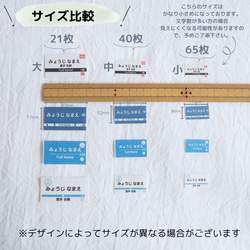 【ノンアイロン】駅名標お名前シール② 3枚目の画像