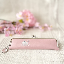 着せ替えができるシステム手帳・スリムペンケース(桜スワン)手帳デビューセット 12枚目の画像