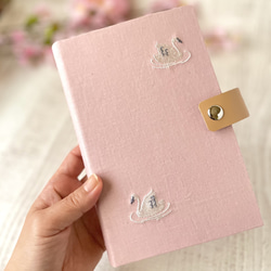 着せ替えができるシステム手帳・スリムペンケース(桜スワン)手帳デビューセット 3枚目の画像